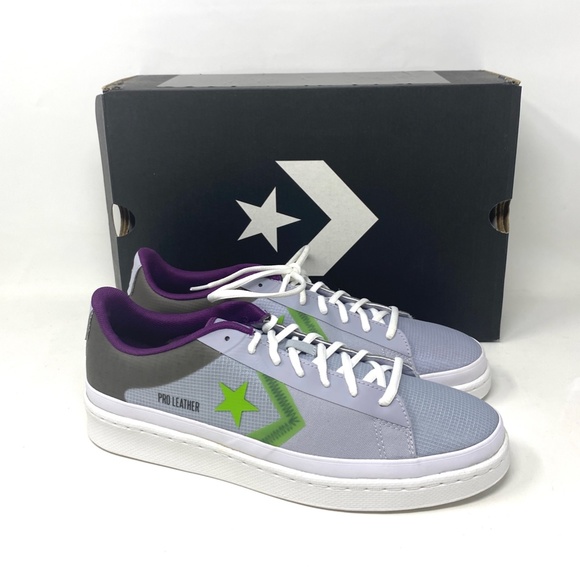 💖MEGA SALE💖Converse Pro Leather OX Gravel Bold Wasabi Canvas Men’s 170758C - Picture 3 of 10